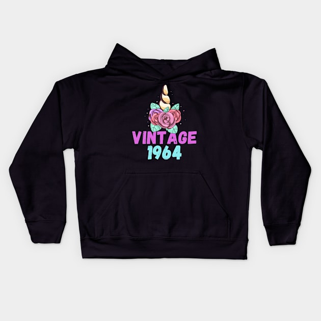 Vintage 1964 Kids Hoodie by ahmad211